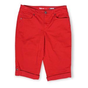 STYLE & CO. CUFFED DENIM SKIMMER SHORTS (6)